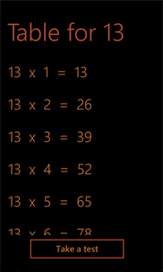 MathTable screenshot 3