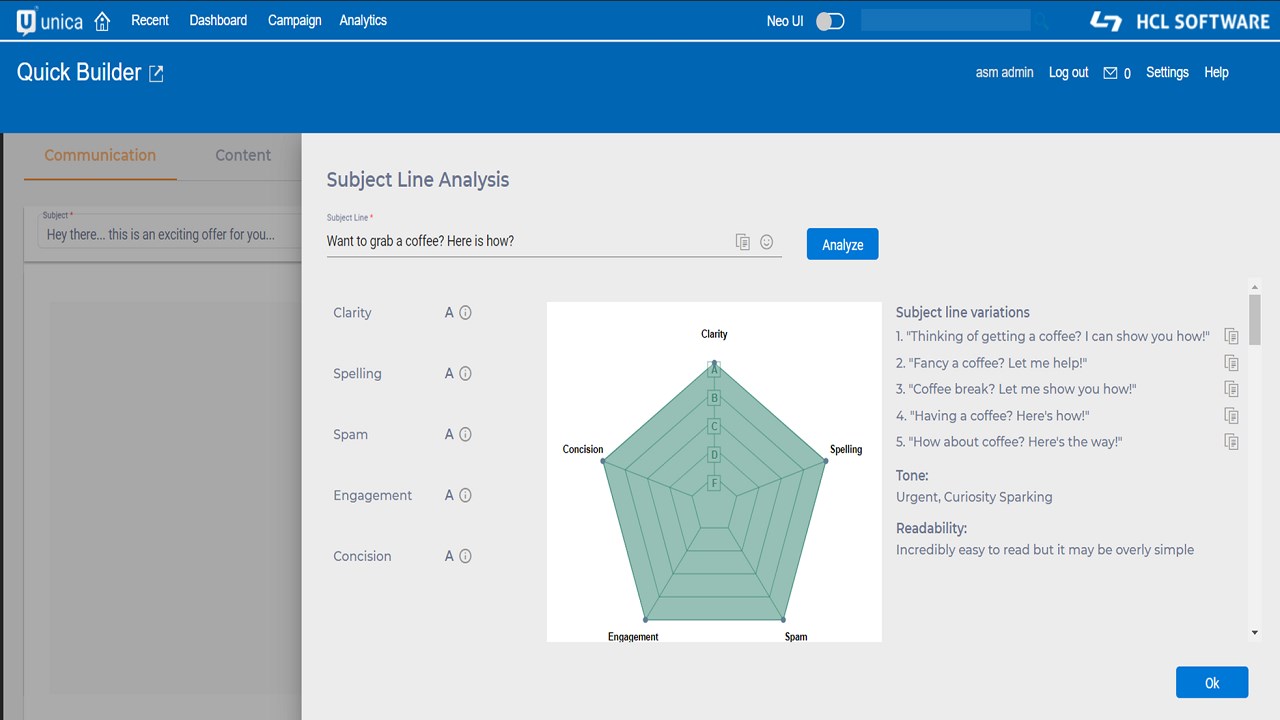 Snapshot 4 of HCL Unica Marketing