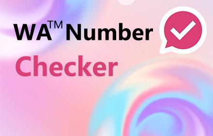 WA Number Checker small promo image