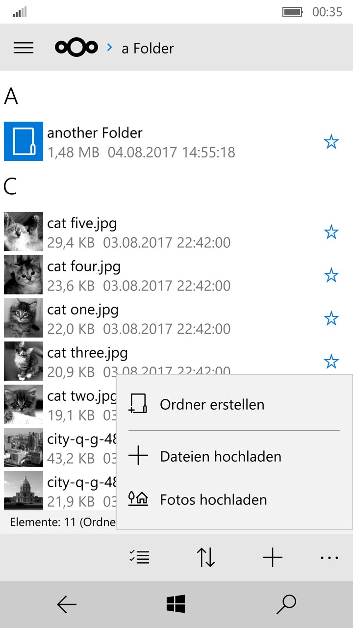 Nextcloud Screenshot