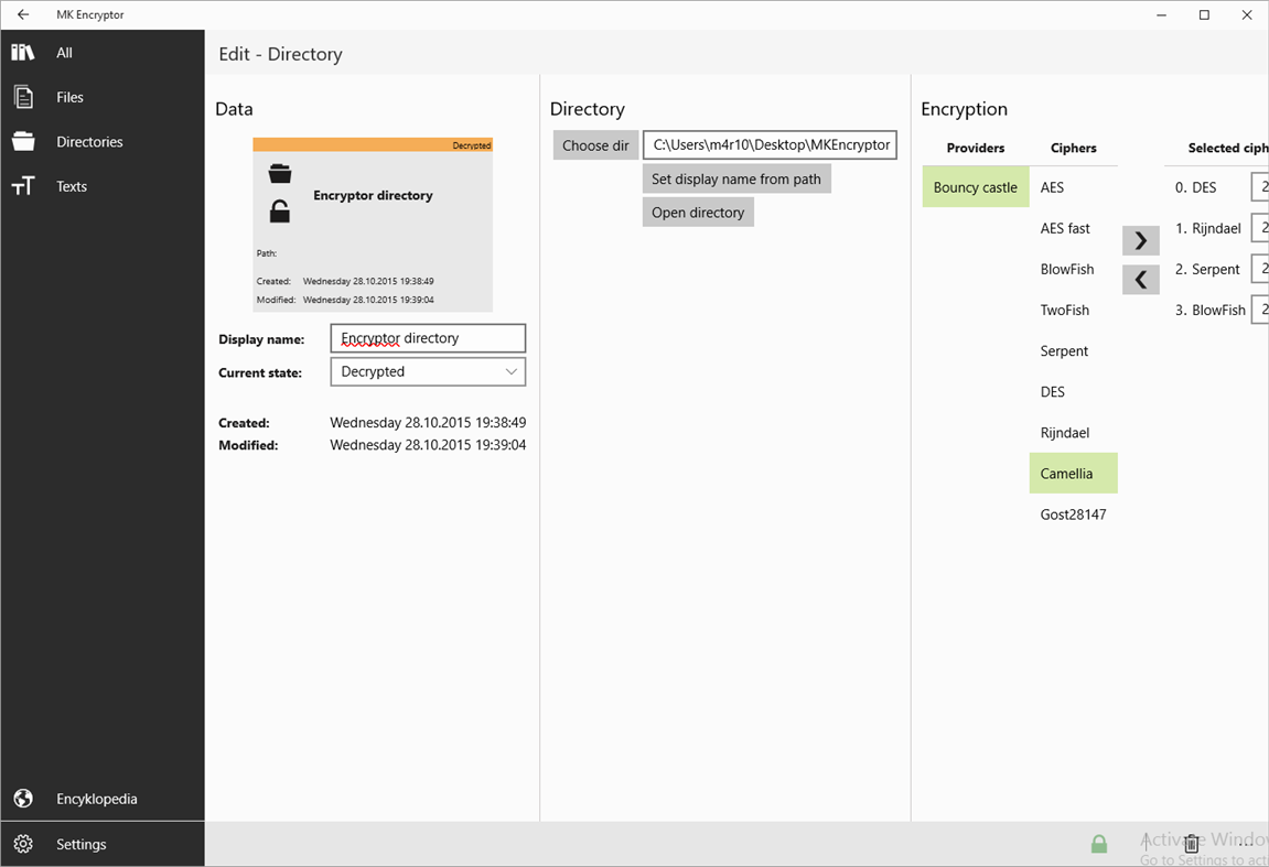 #2. MK Encryptor (Windows) 由: Marfusios