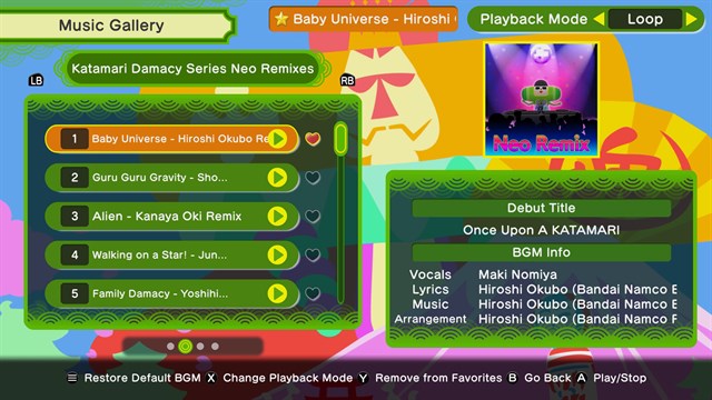 Once Upon A KATAMARI - Katamari Damacy Series Neo Remixes screenshot 1