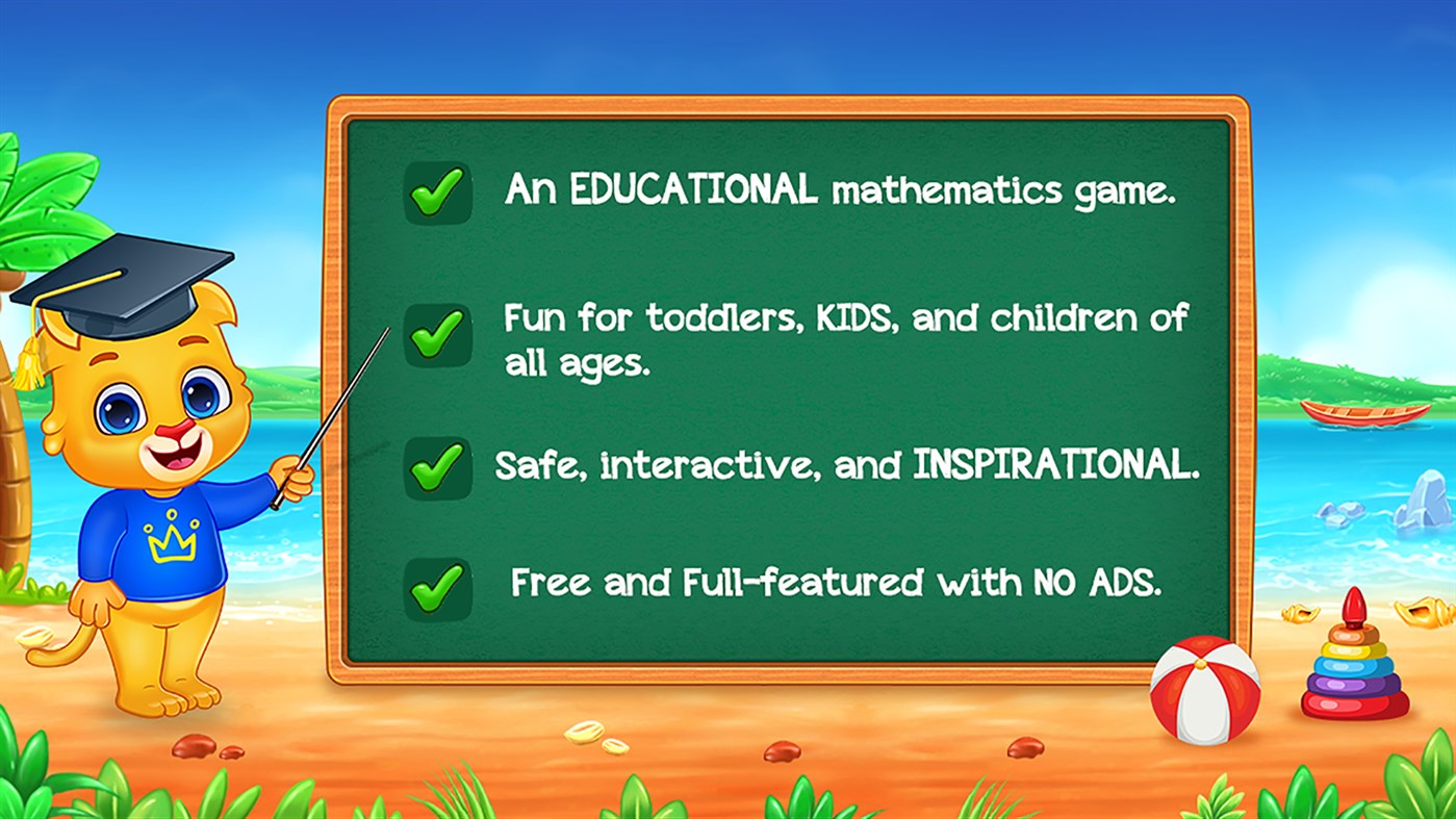 #6. Math Kids: Math Games For Kids (Windows) Podle: RV AppStudios