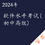 软件水平（初中高级）考试——进取培优