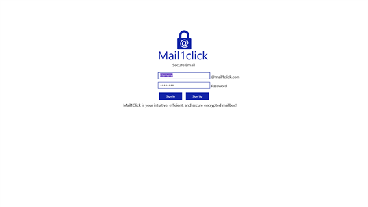 Mail1Click Windows 8 screenshot 6