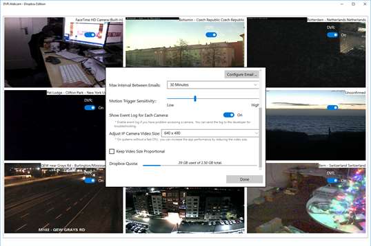 DVR.Webcam - Dropbox Edition screenshot 8