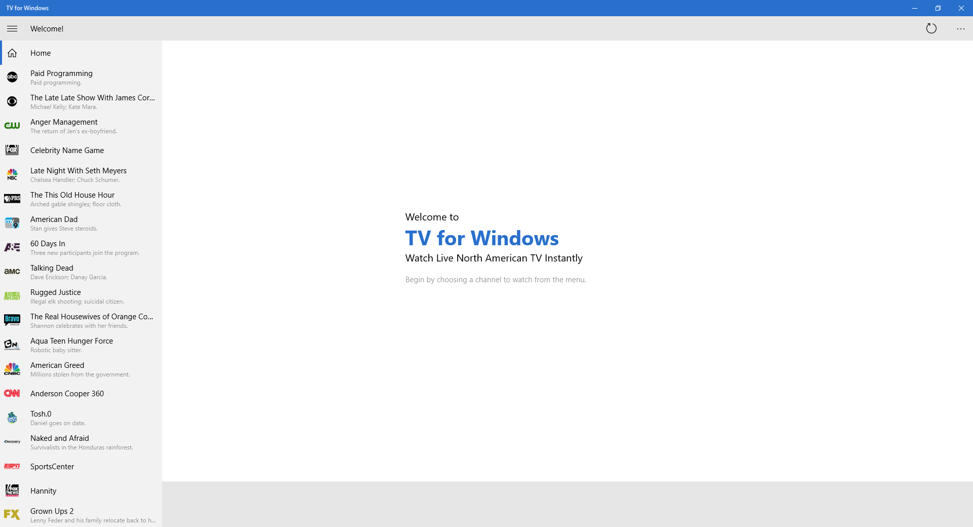 myfreetv windows 7