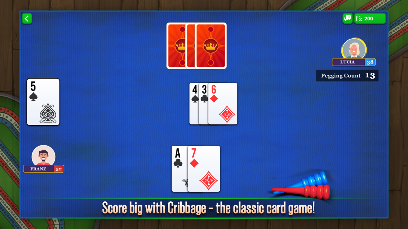 #1. Cribbage Card Game (Windows) 由: Pocket Game Card lab