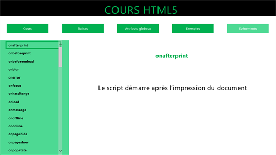 Faire du HTML5 screenshot 5