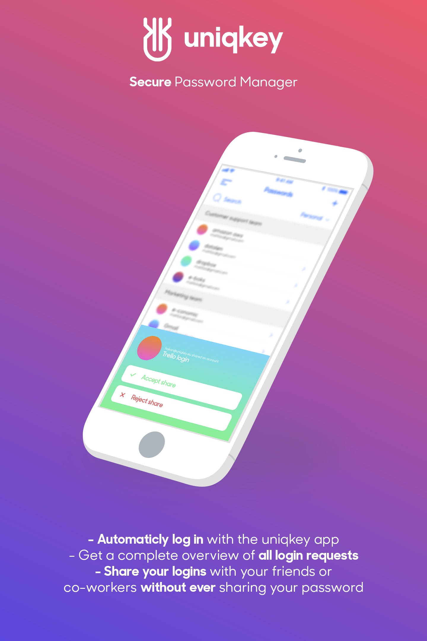 uniqkey - Secure Password Manager