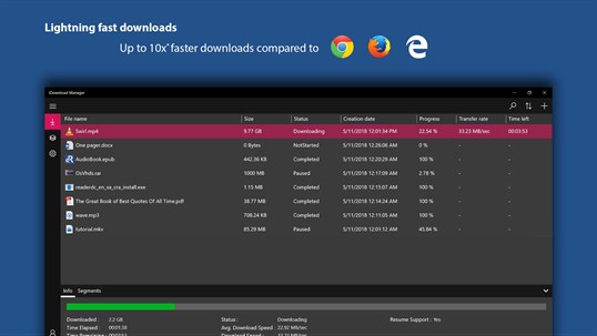 iDownload Manager (iDM) - High speed file downloader screenshot 1