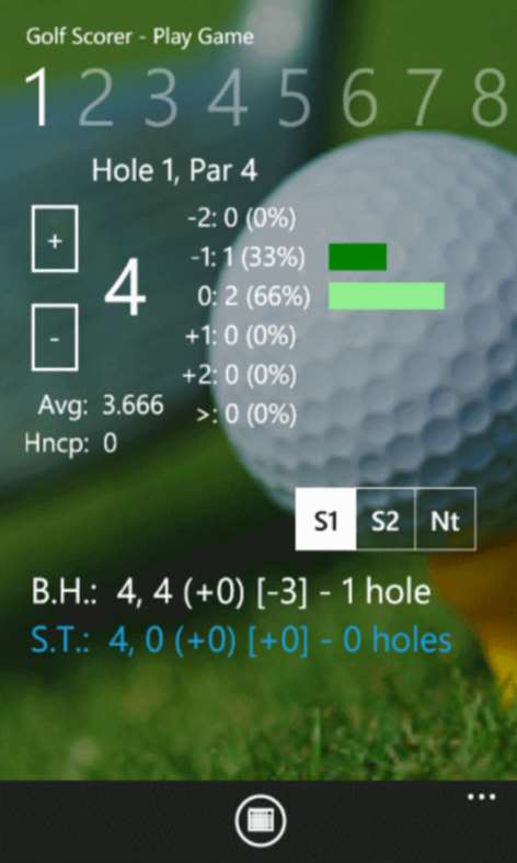 GolfScorer Screenshots 1