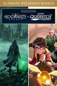 Cover poster for Hogwarts Legacy + Harry Potter: Quidditch Champions Deluxe Editions Bundle