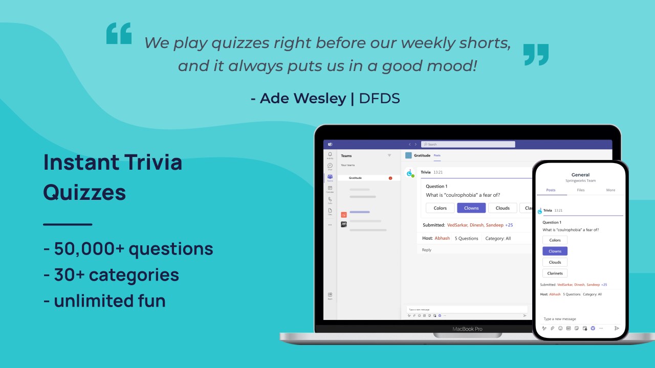 Trivia for Microsoft Teams is here - Springworks Blog