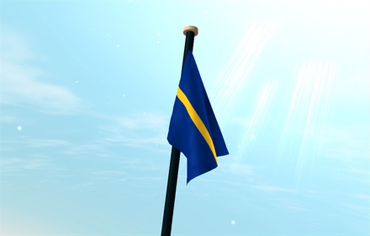 Nauru Flag Wallpaper New Tab