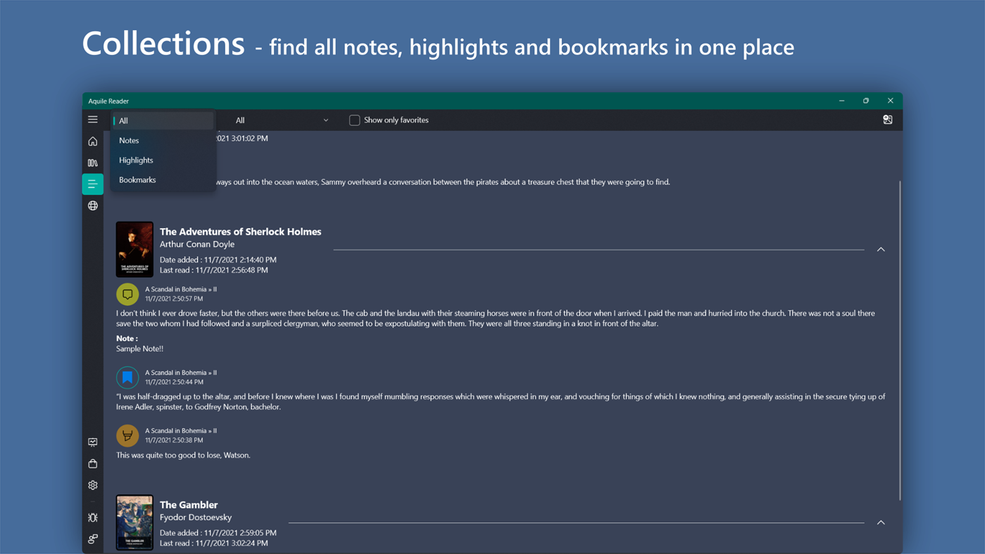 #4. Aquile Reader - Epub Pdf - Modern ebook reader (Windows) 作者: Optimilia Studios