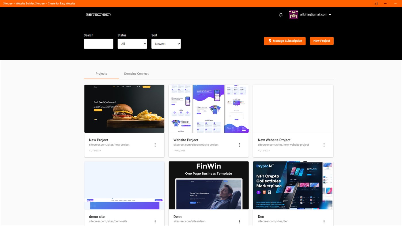 #4. sitecreer (Windows) Ved: INTERNIC TELECOM