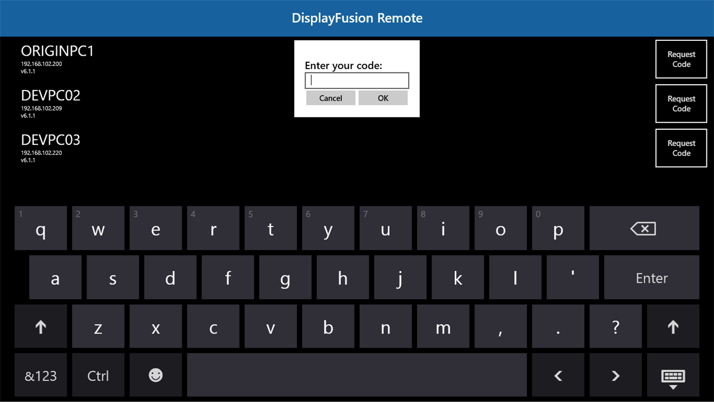 #3. DisplayFusion Remote (Windows) Podle: Binary Fortress Software