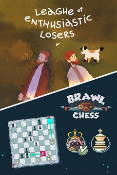 Cover poster for League of Enthusiastic Losers + Brawl Chess