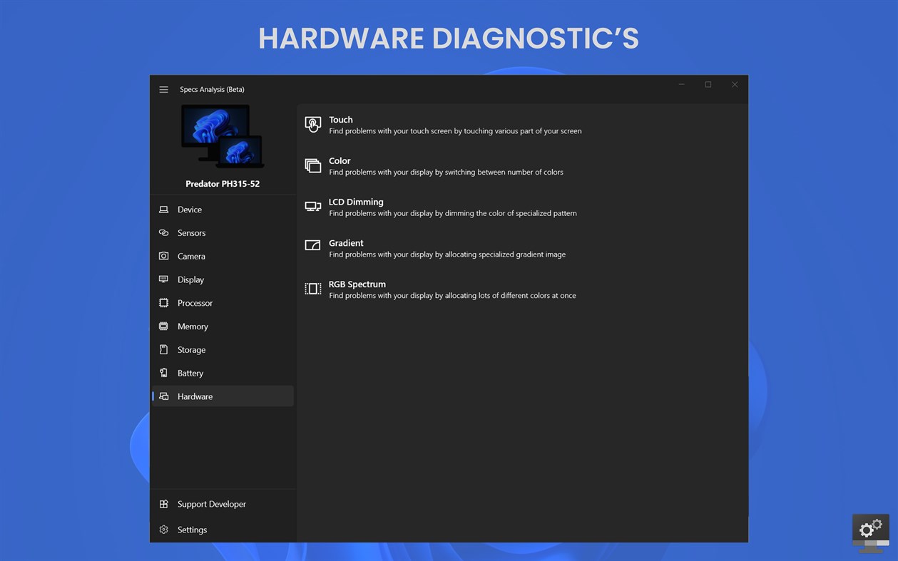 #4. Specs Analysis (Beta) (Windows) 由: Aathif Mahir