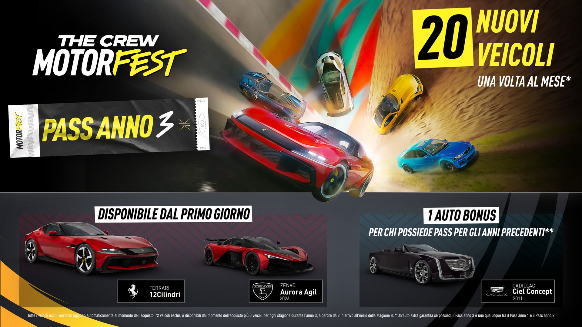 The Crew Motorfest | Year 3 Pass | Xbox | Chiave | Privato