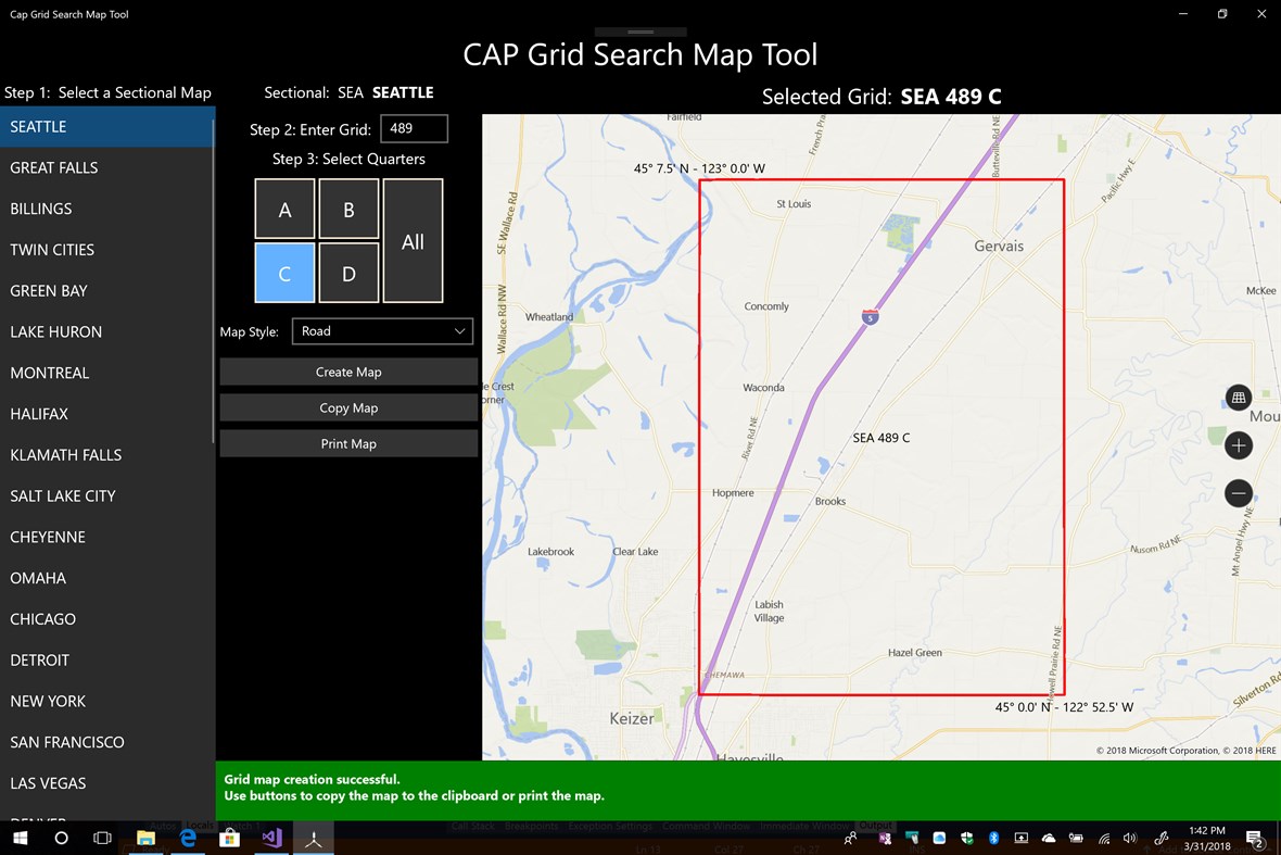 #4. CAP Grid Search Map Tool (Windows) Podle: CapFlight