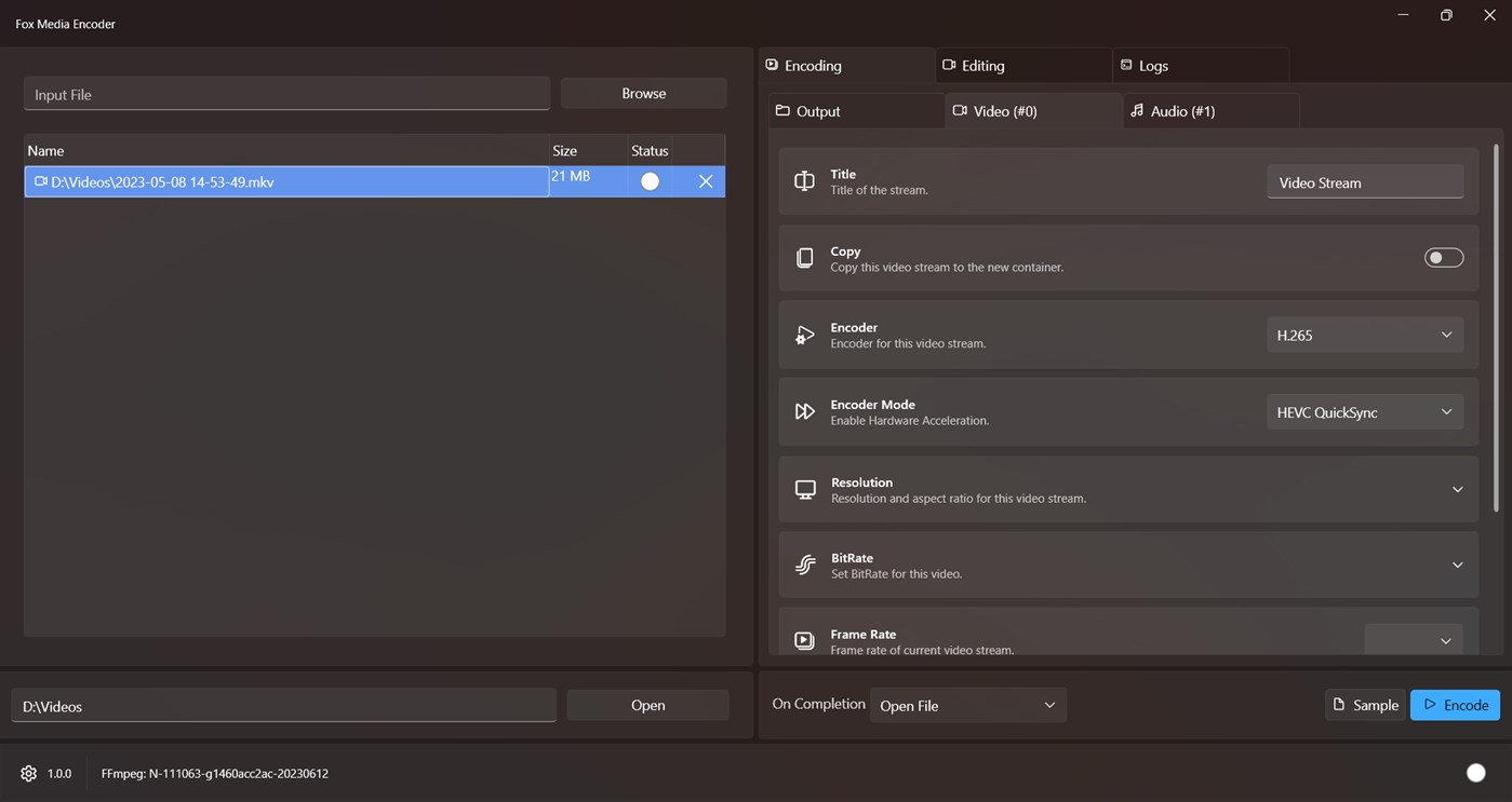 #2. Fox Media Encoder (Windows) 由: RoseusFox
