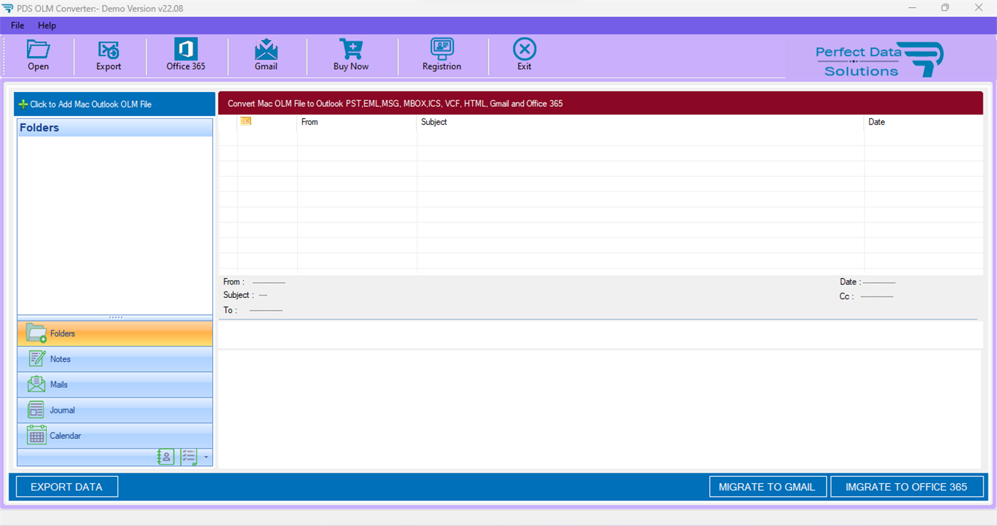 #1. OLM to PST Converter Software (Windows) Podle: PERFECT DATA SOLUTIONS