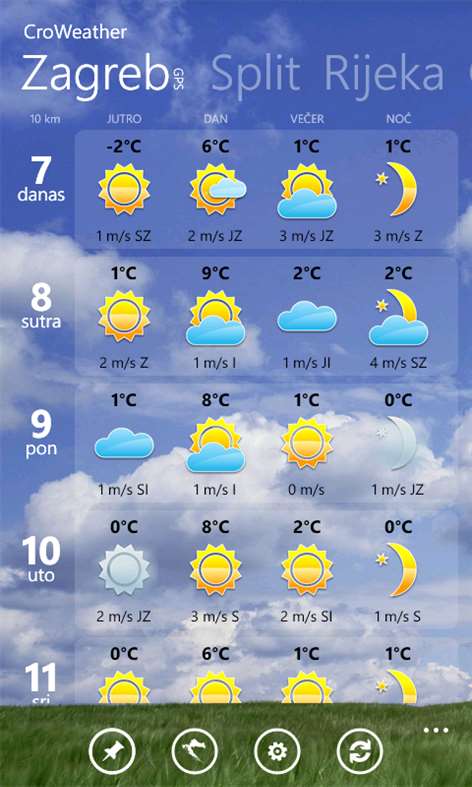 CroWeather Screenshots 1