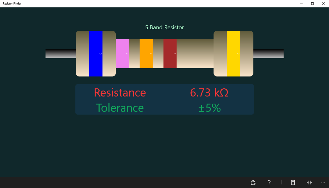 #2. Resistor Finder (Windows) 由: I.Alimpertis