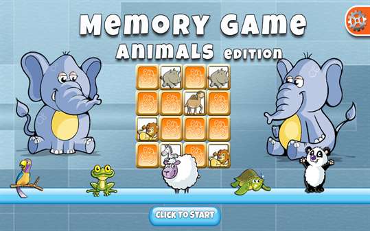 Memory Game Animals Edition screenshot 1
