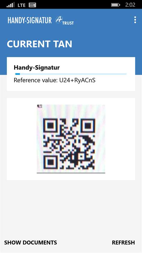 Handy-Signatur App Screenshots 1