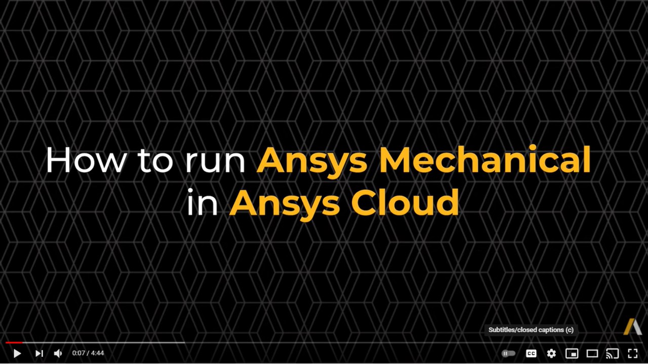 Snapshot 4 of Ansys Cloud - Contact Me
