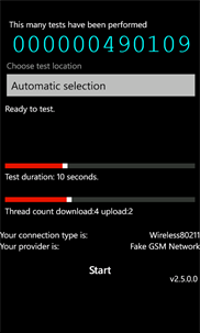 Bandwidth Test screenshot 2