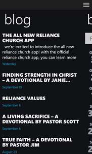 Reliance Church screenshot 2