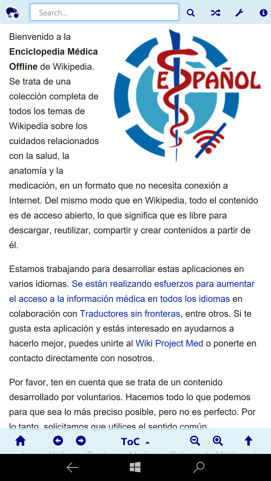 Spanish-language Wiki Medicine