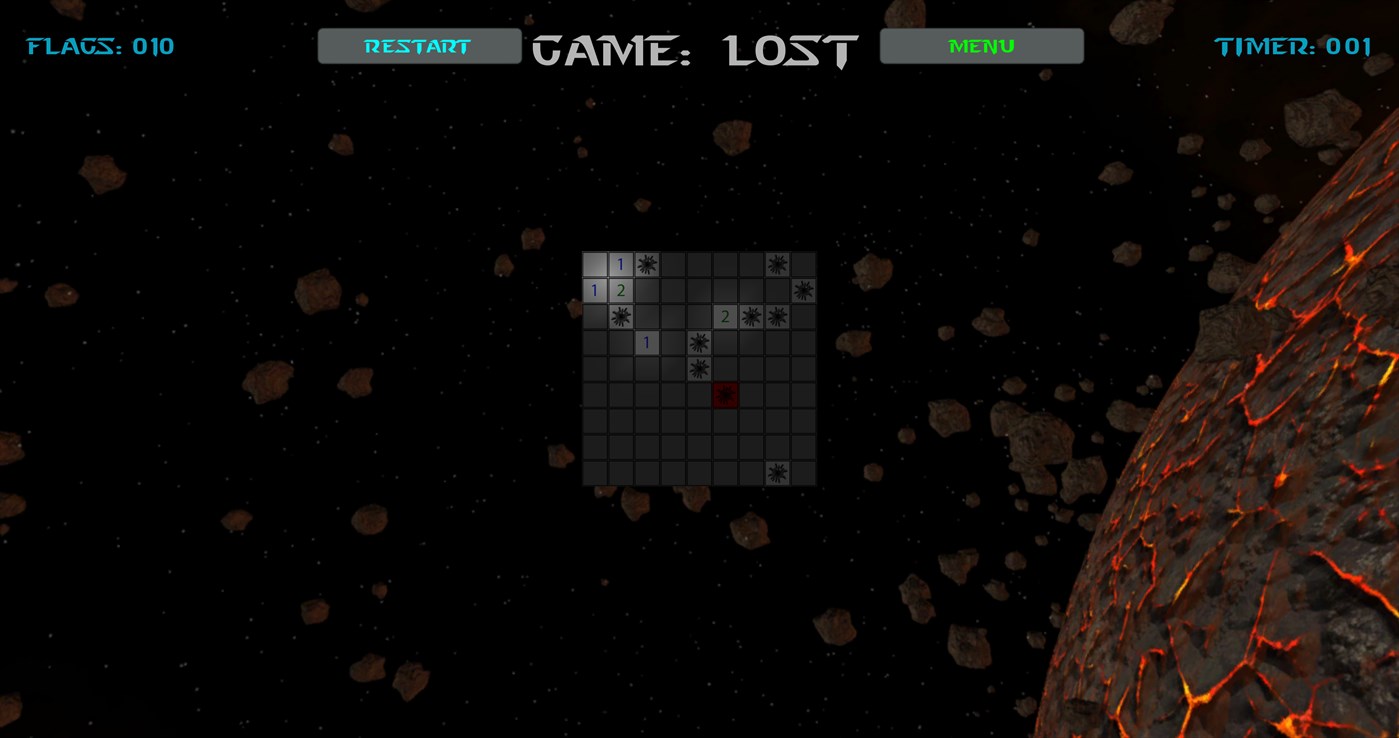 #4. Cosmic Mine Sweeper (Xbox) By: Mystic Mechanics