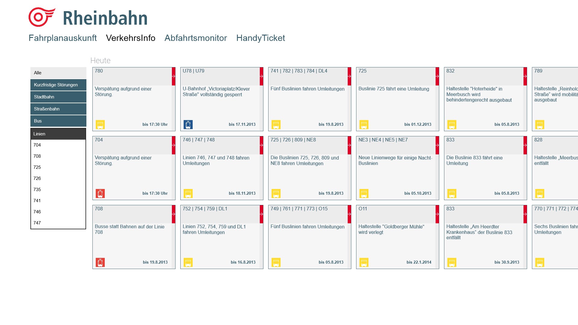 Rheinbahn App for Windows 10