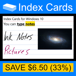 Index Cards (Flashcards, Note Cards)