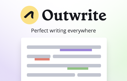 Outwrite — Grammar checker & rewrite tool small promo image