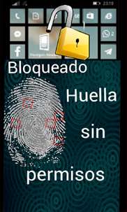 Celular Bloqueo Huella Pantalla screenshot 1