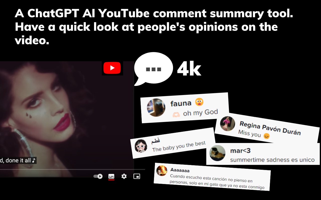 YouTube Comment Summary with ChatGPT OpenAI