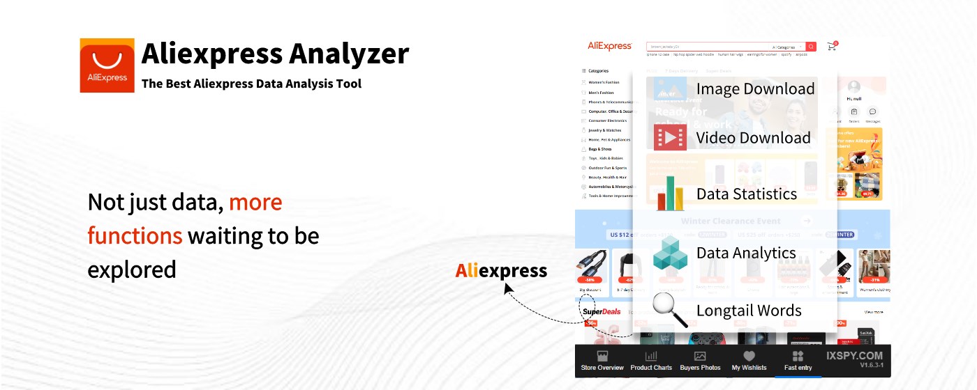 Aliexpress Analyzer marquee promo image