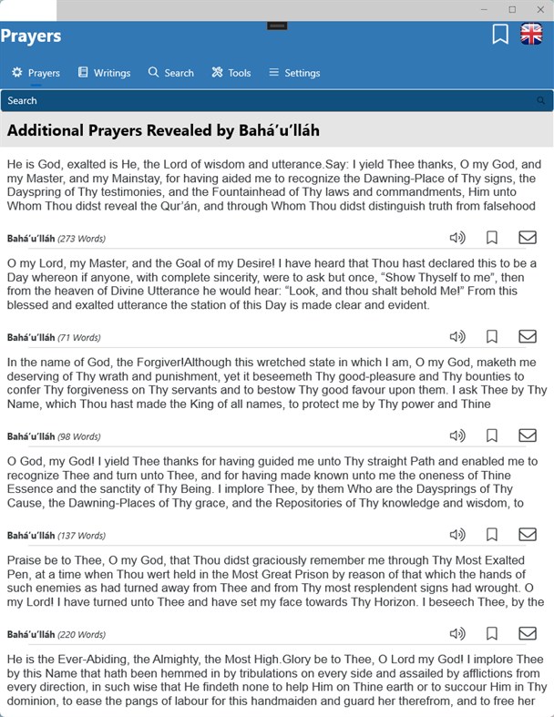 #3. Baha'i Prayers, Writings and Tools (Windows) De: Ian Vink