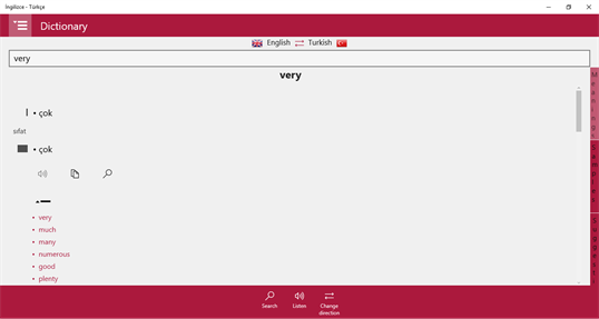Turkish - English screenshot 1
