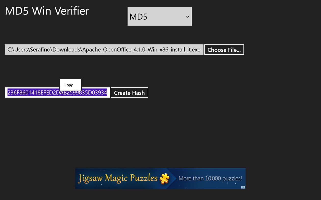 #7. MD5 Win Verifier (Windows) โดย: Esses77