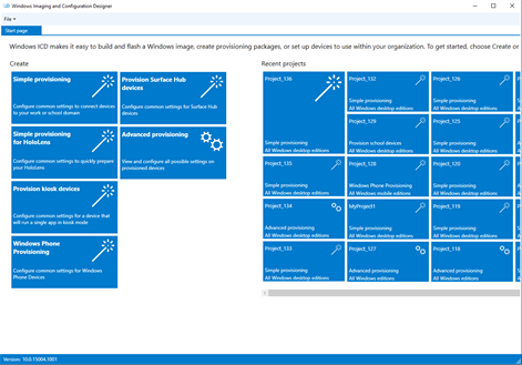 Windows Configuration Designer Screenshots 1
