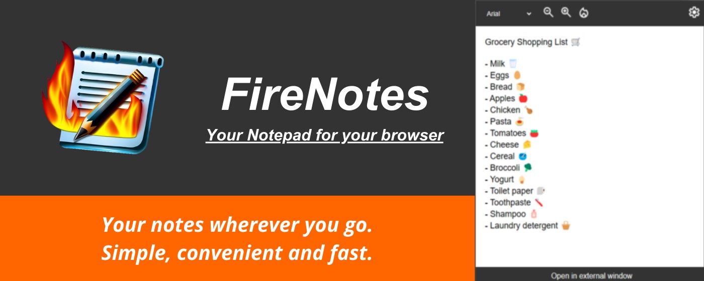 FireNotes - Notepad marquee promo image