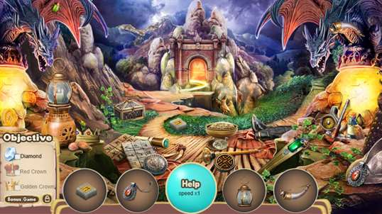 Hidden Object : The Dragons Treasure screenshot 2