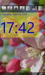 Clock and flowers screenshot 2